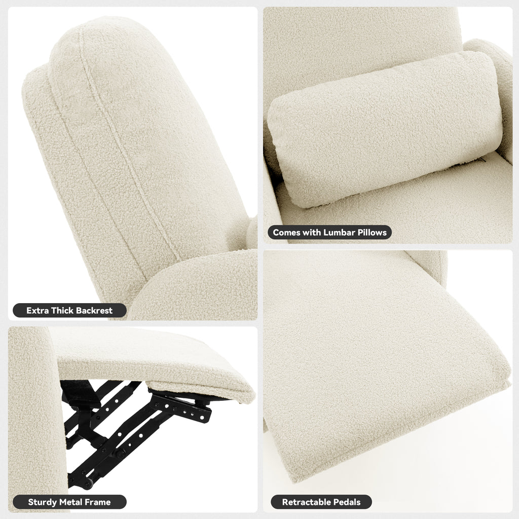 Culect 270 Swivel Rocker Recliner Chair ESS-01 Beige