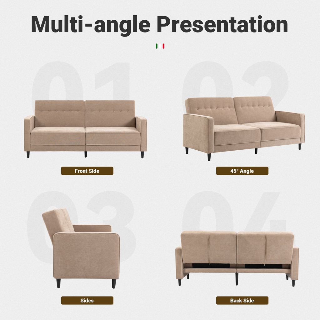 Adjustable Recliner Sofa Bed FS-01 Beige