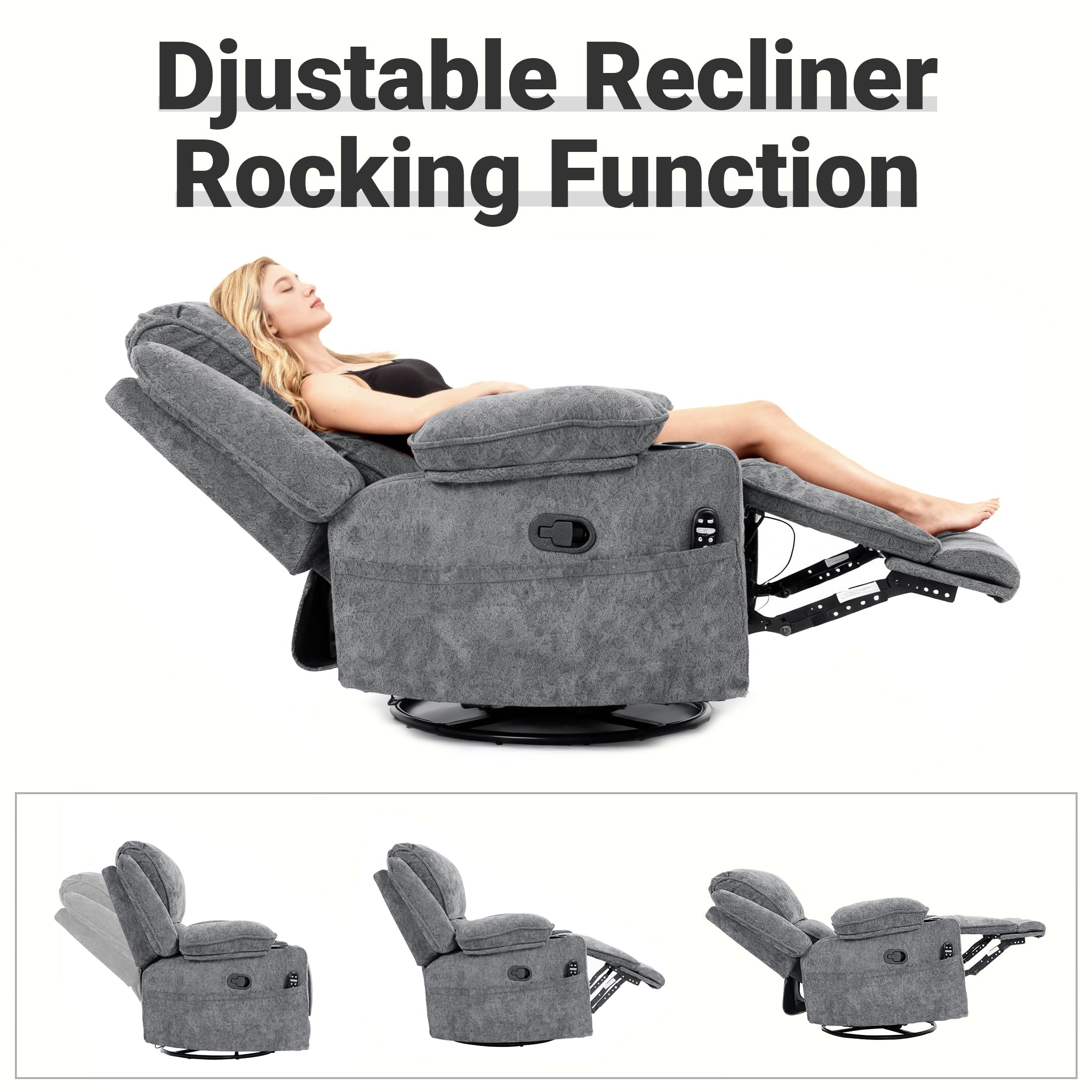 Manual Recliner HO-01 Gray