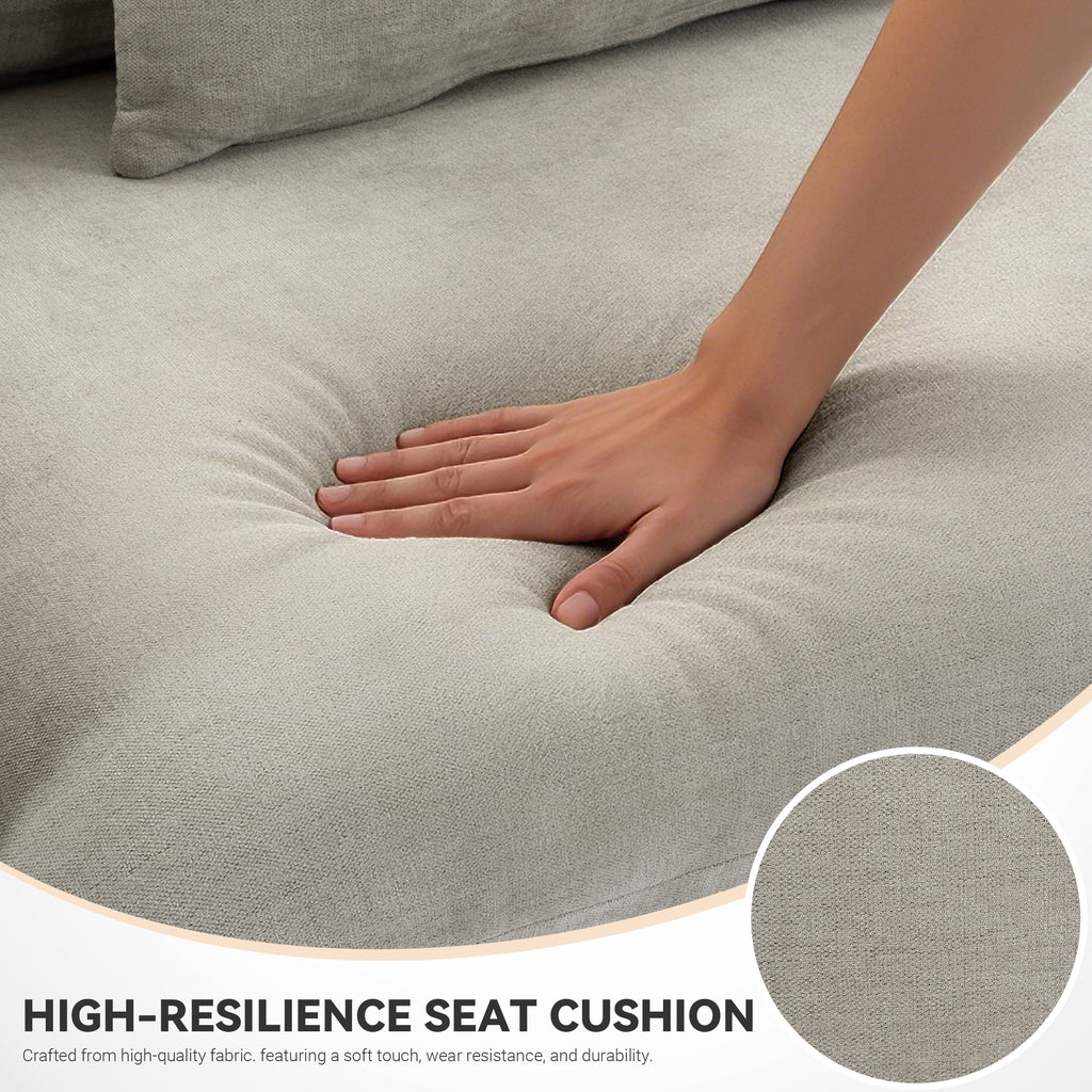 Culect Designer Minimalist Sofa NSD-01, Light Brown
